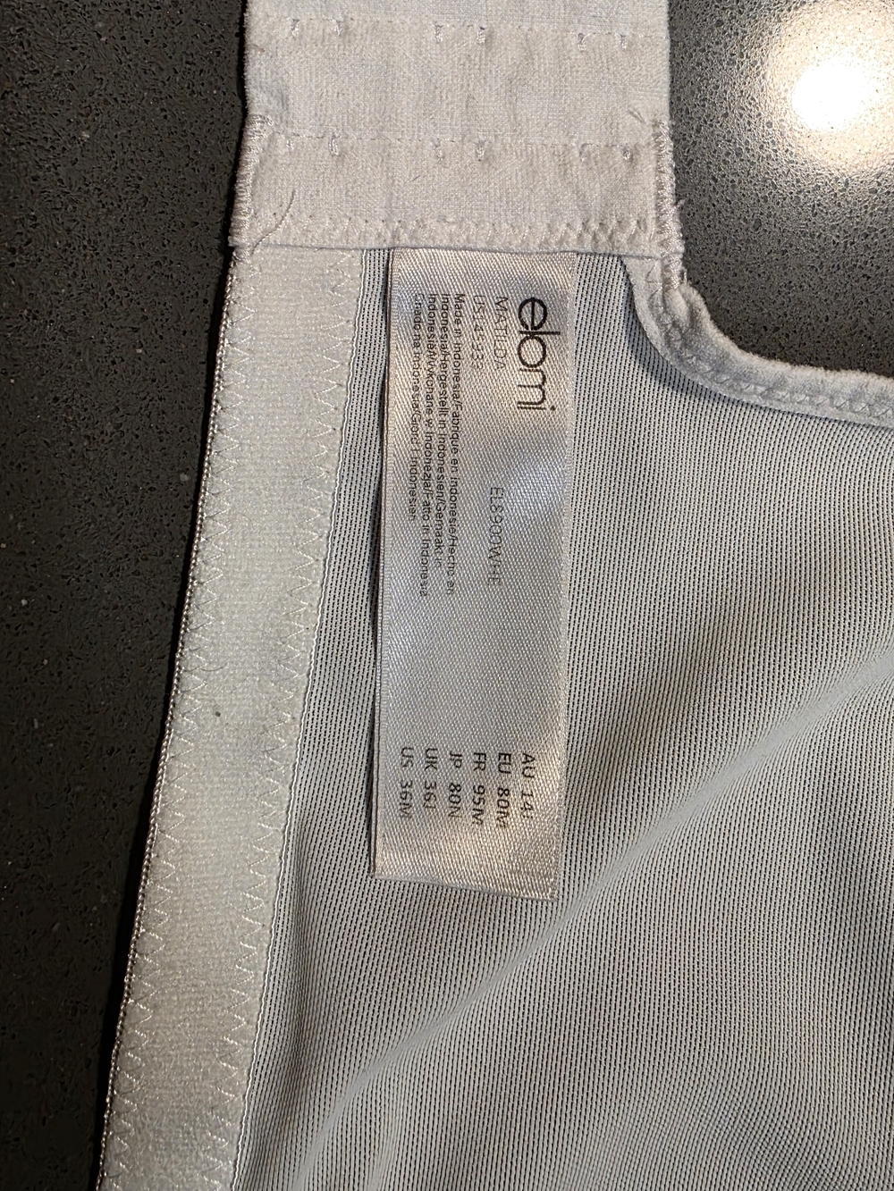 Elomi White Sheer Mesh Bra Panel